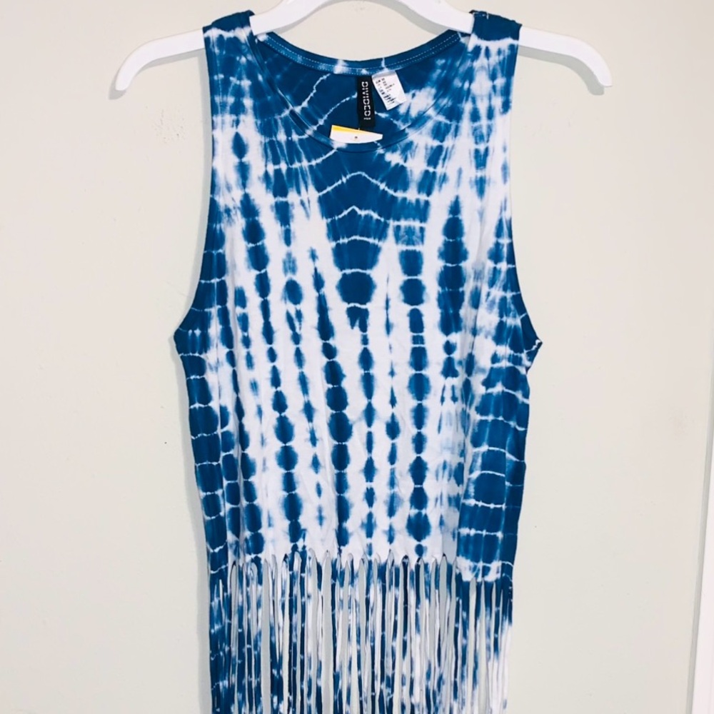 H&M Blue Tie-Dye Top NWT